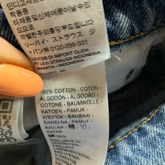 Levi's High Rise Seamed Denim Mom Shorts 32‎ - Picture 9 of 10